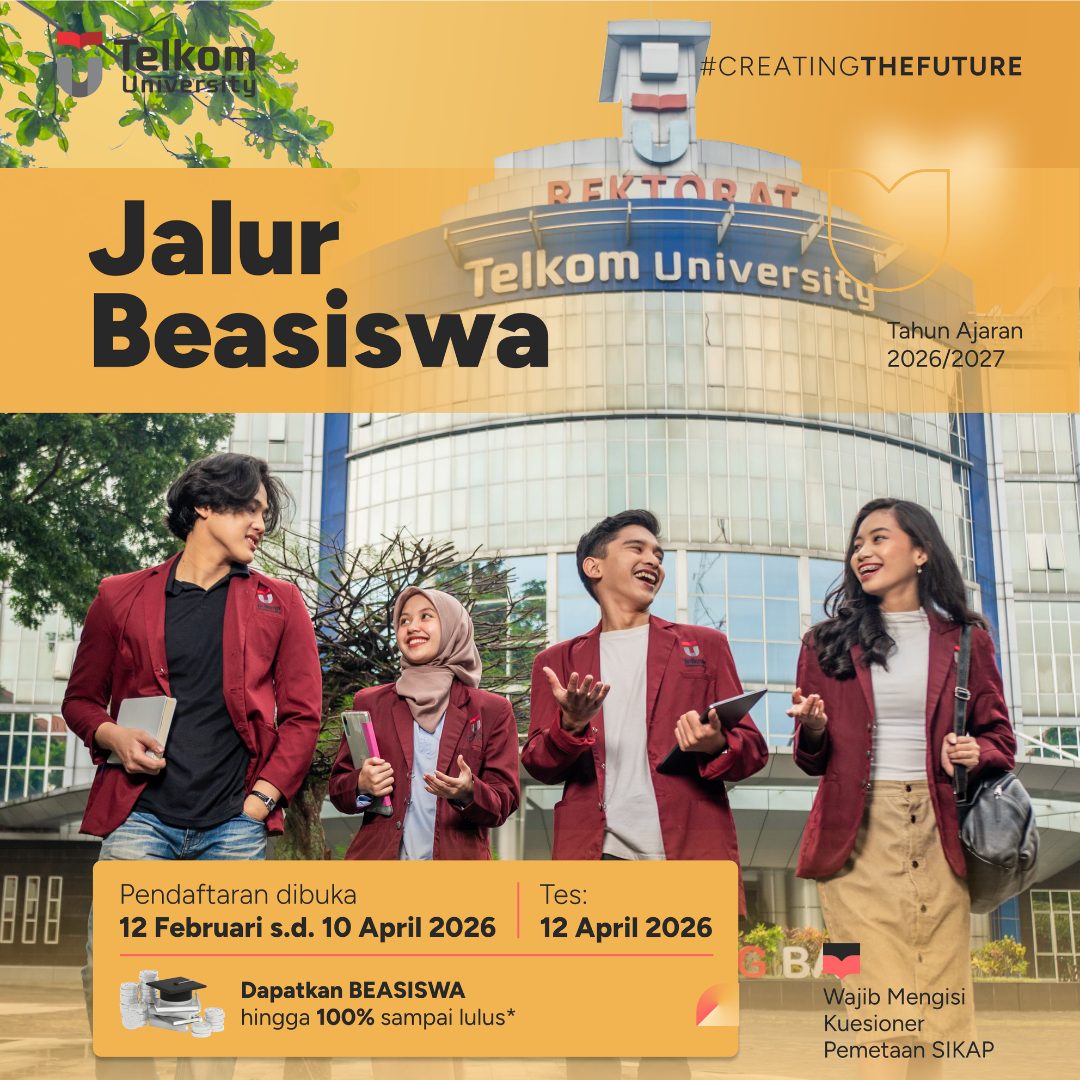 Featured Image Jalur Beasiswa Telkom University 2026