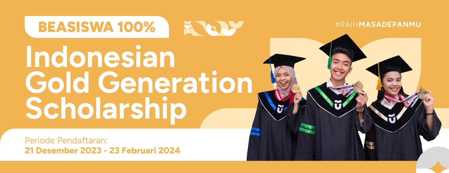 Web Banner Jalur Seleksi Beasiswa Iggs Telkom University 2024