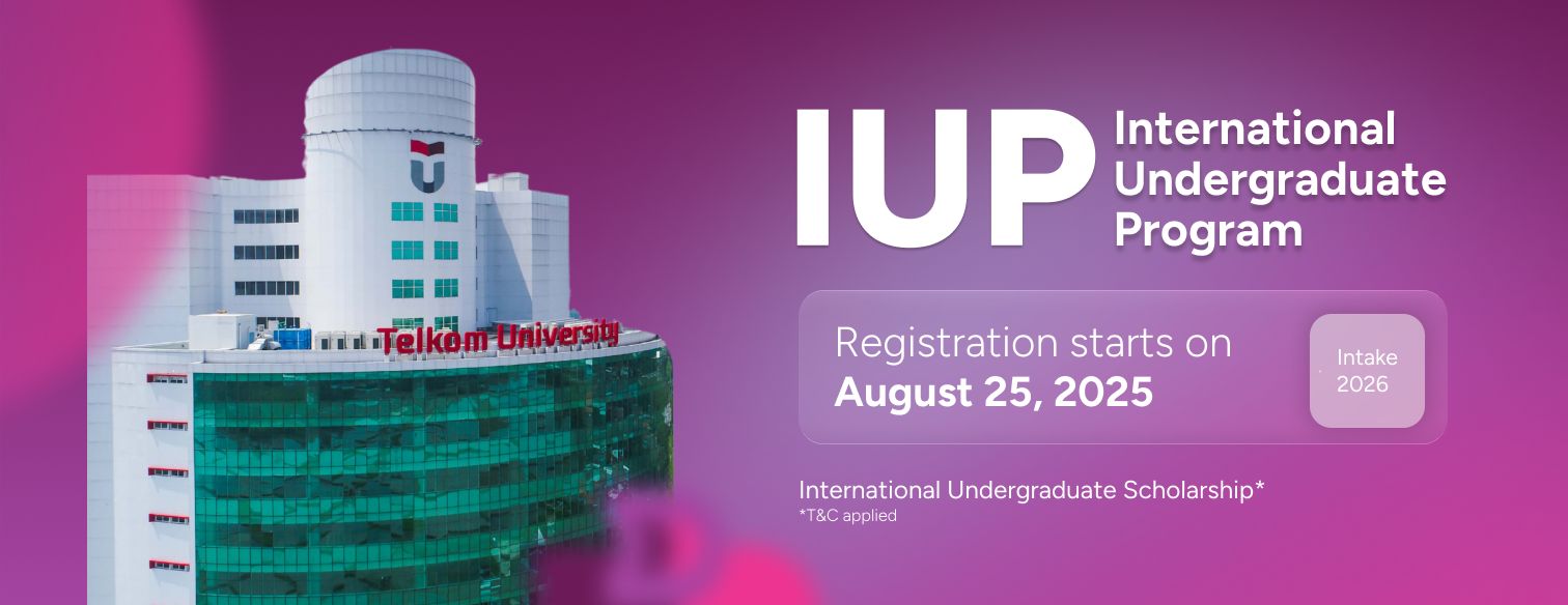 Web banner jalur seleksi iup telkom university 2026