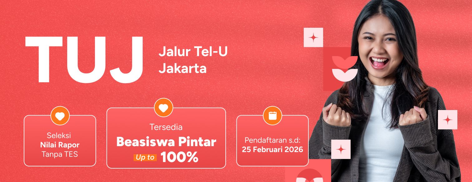 Web banner jalur seleksi telkom university jakarta