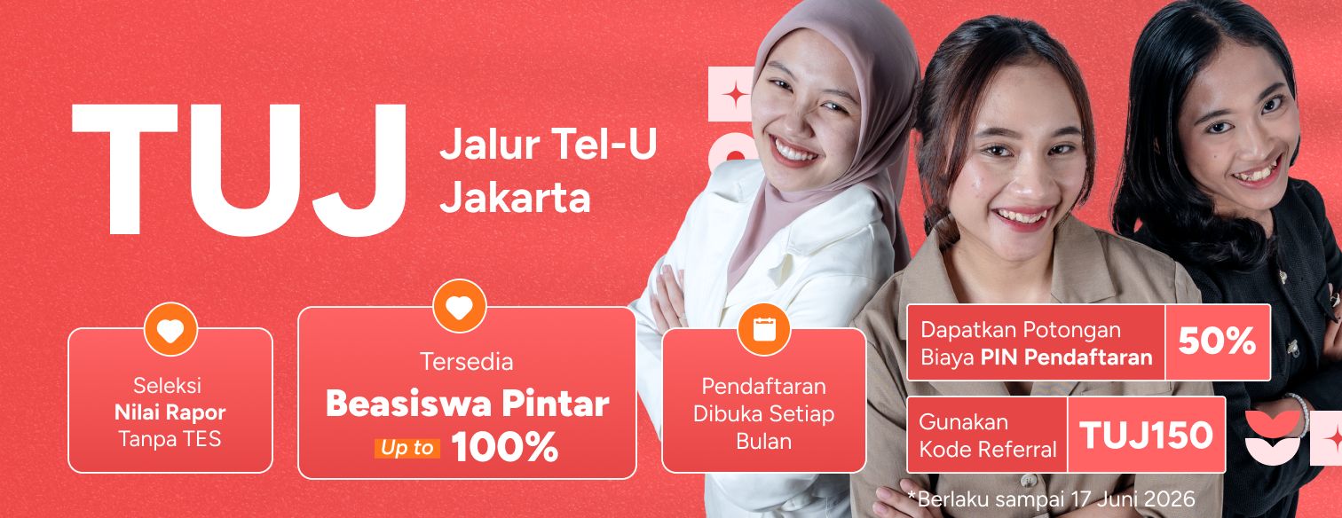 Web banner jalur seleksi telkom university jakarta juni