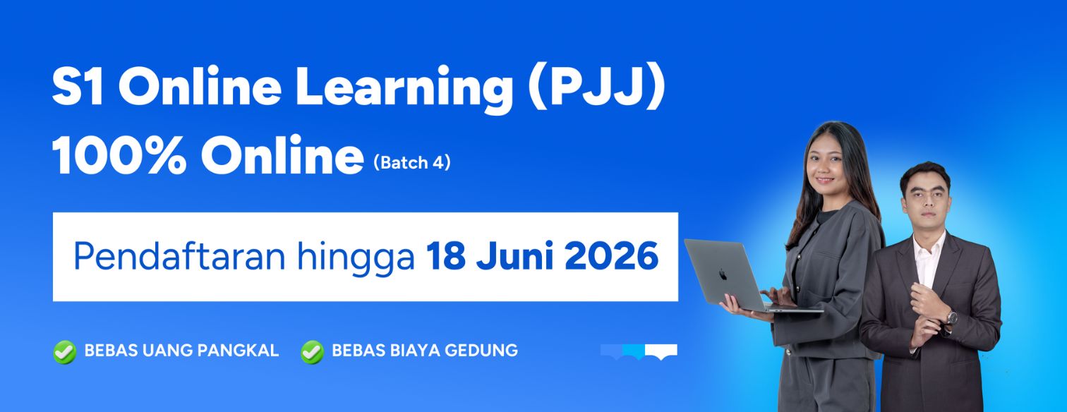 Web banner jalur seleksi telkom university online learning pjj juni