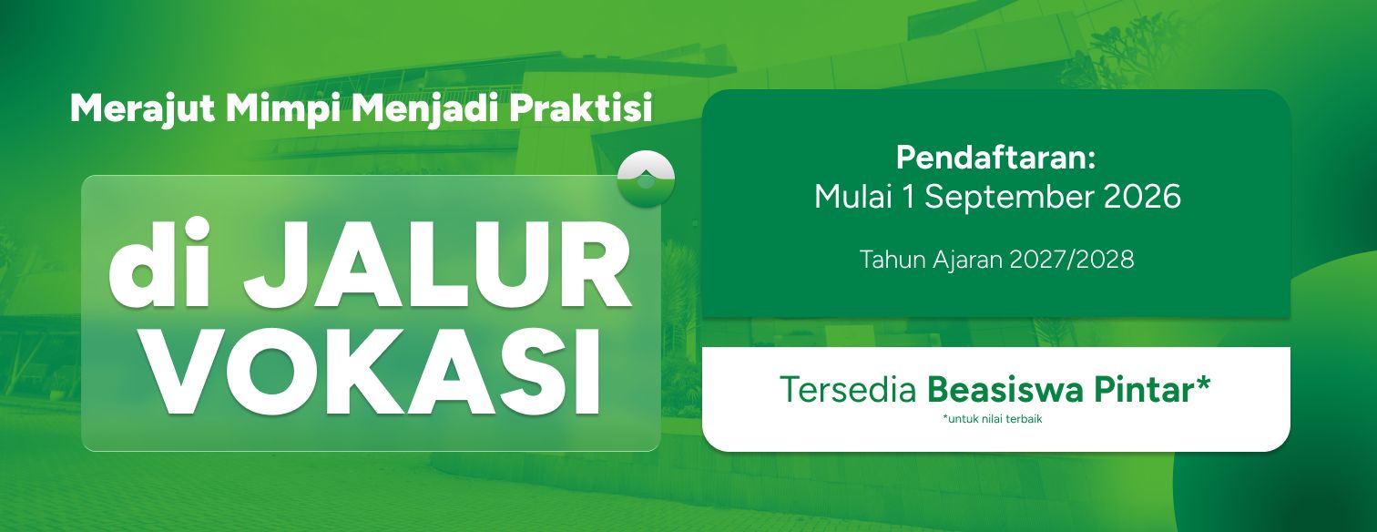 Web banner jalur seleksi vokasi telkom university