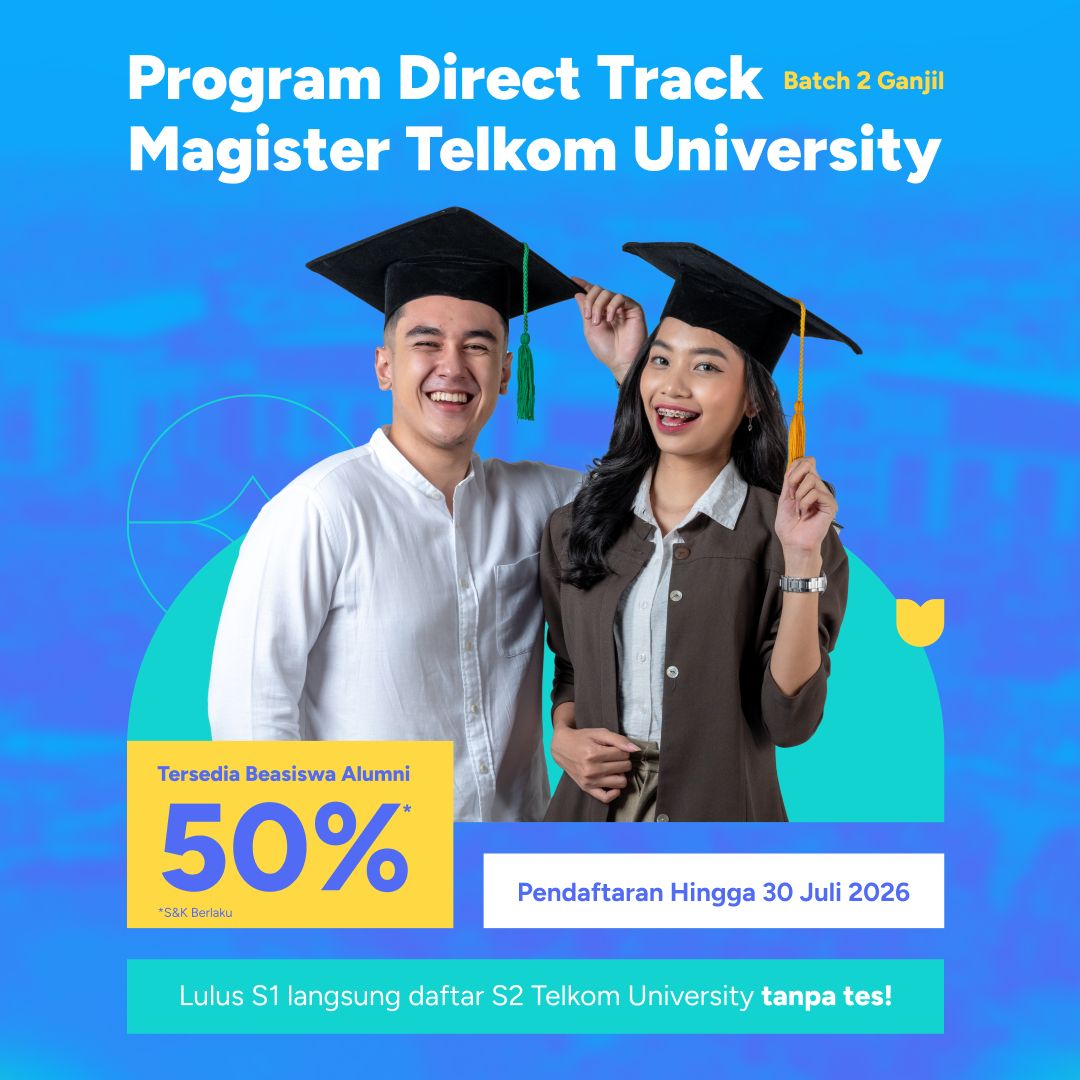 Featured image jalur seleksi program direct magister batch 2 telkom university