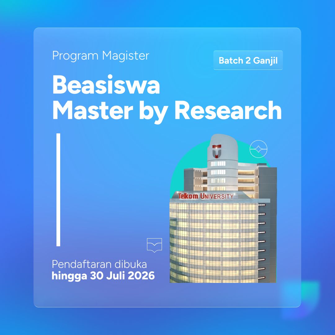 Featured image jalur seleksi program master by research batch 2 telkom university