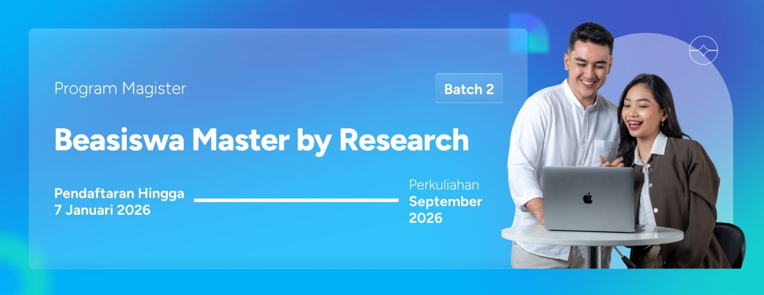 Web banner jalur seleksi master by research batch 2 genap telkom university 2026