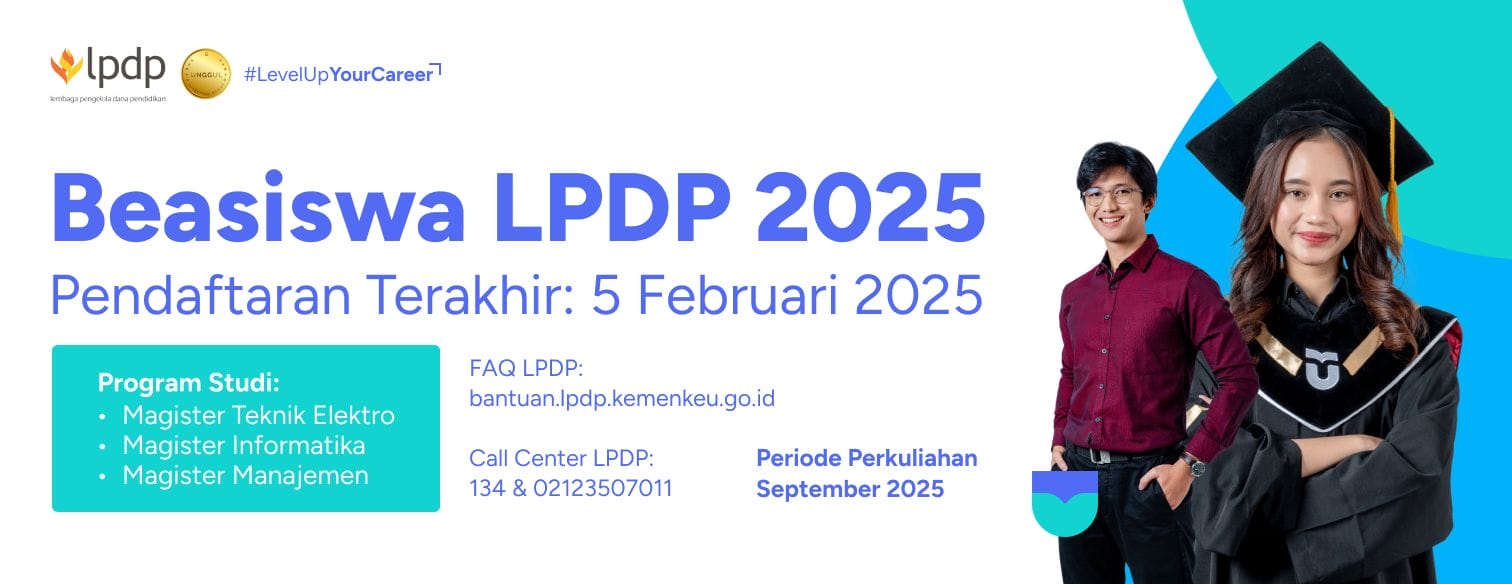 Web Banner Jalur Seleksi Beasiswa LPDP Batch 1 Telkom University 2025