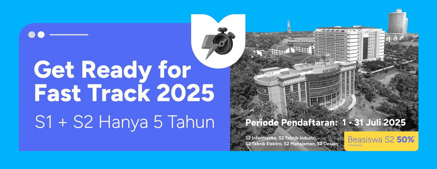 Web banner jalur seleksi fast track telkom university 2025