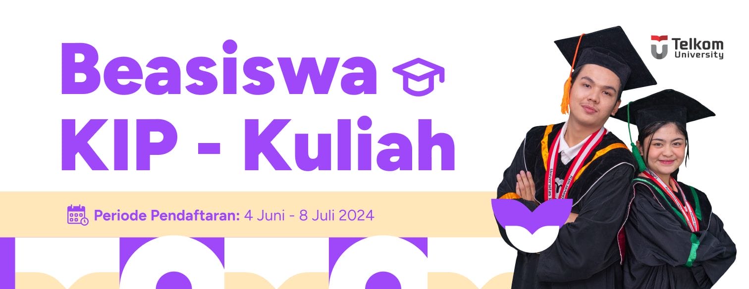 Web Banner Jalur Seleksi Beasiswa Kip Kuliah Telkom University 2024 Updated