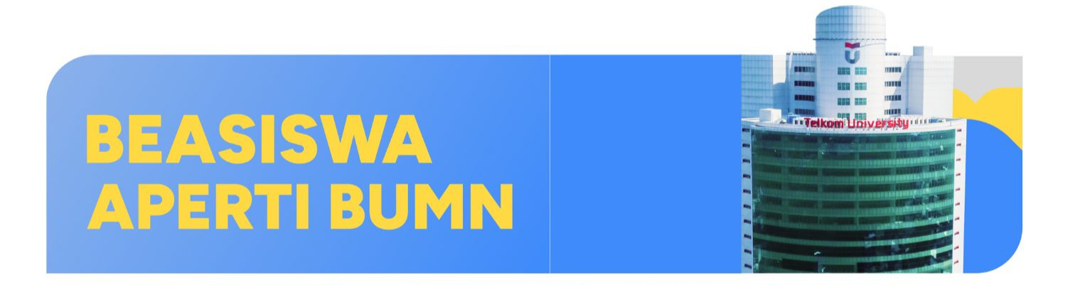 Web banner jalur seleksi beasiswa aperti telkom university