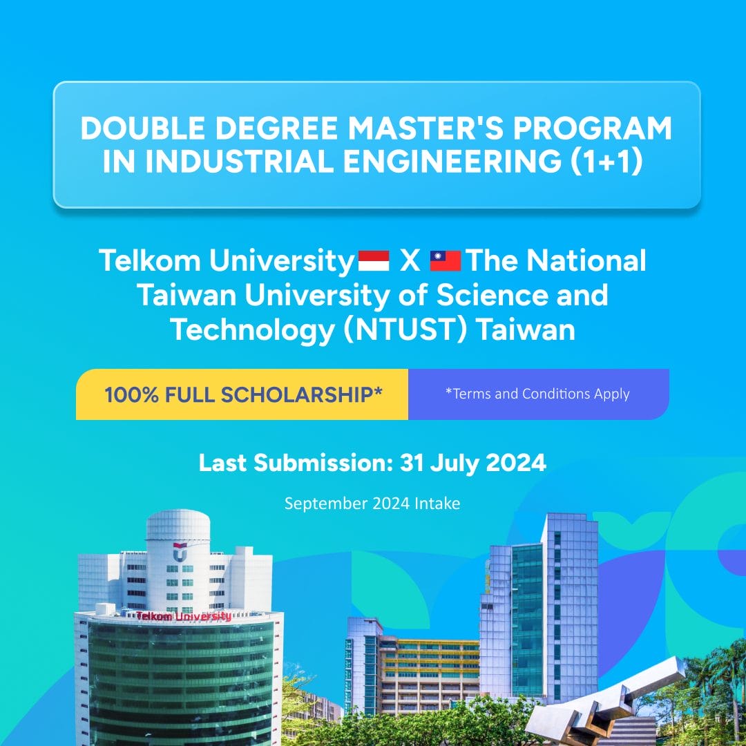 Featured Image Jalur Seleksi Double Degree Ntust X Telkom University 2024