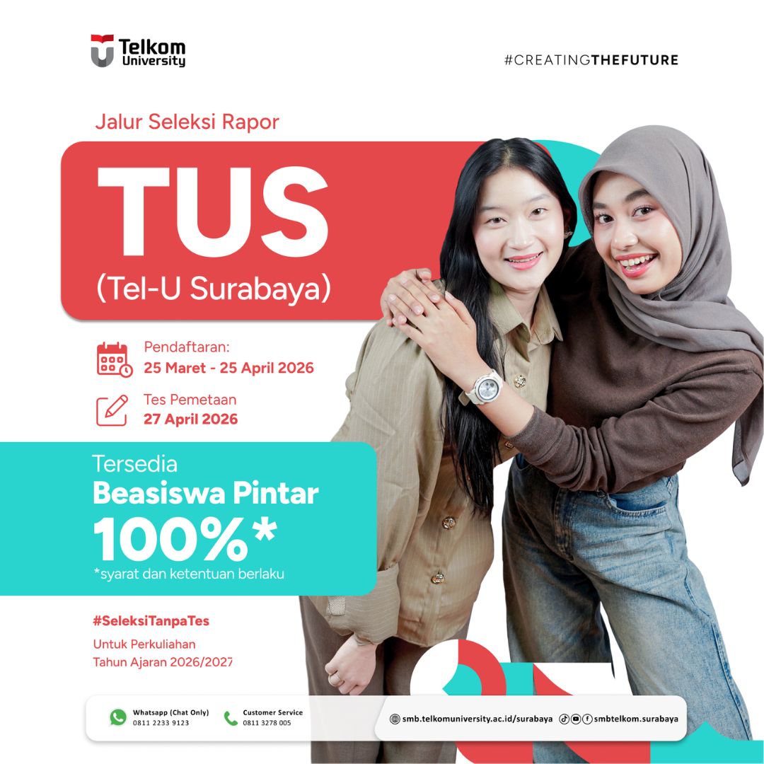 Featured image jalur seleksi telkom university surabaya periode april