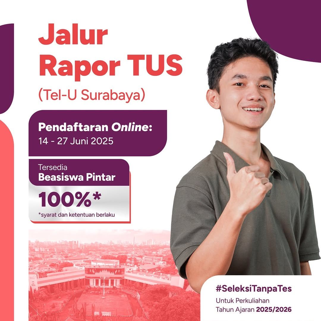 Featured image jalur seleksi telkom university surabaya periode juni 2025