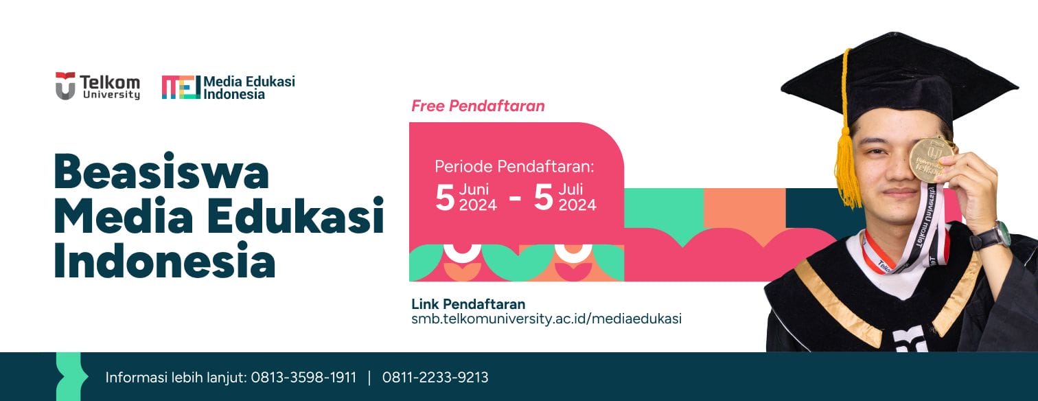 Web Banner Jalur Beasiswa Media Edukasi Telkom University 2024