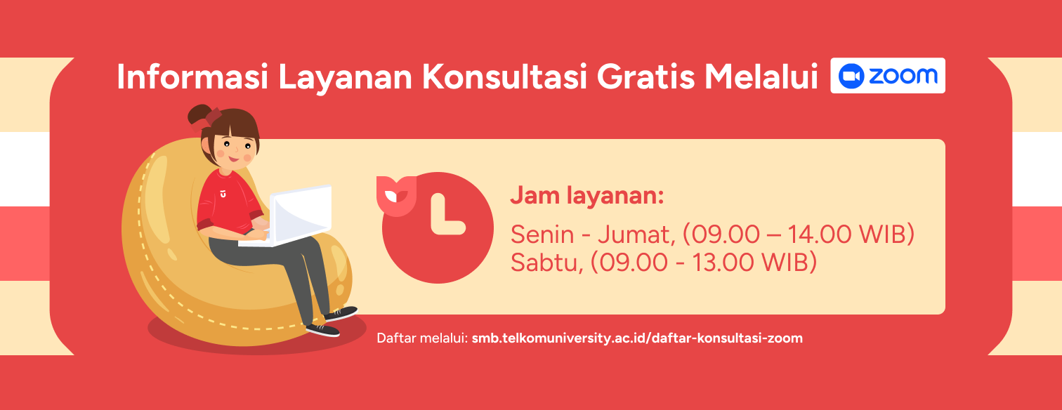 Webbanner Informasi Layanan Konsultasi Zoom Gratis