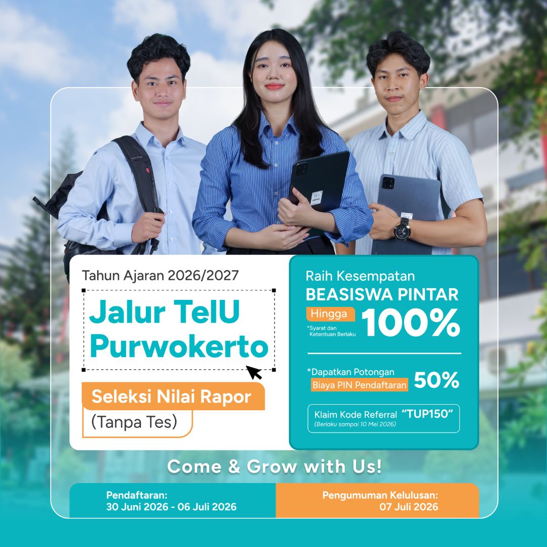 Featured image jalur seleksi purwokerto juli telkom university