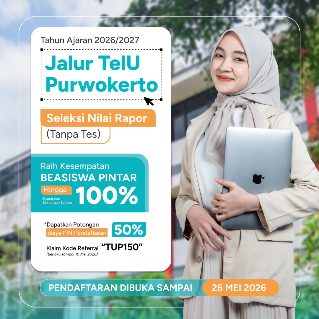 Featured image jalur seleksi telkom university purwokerto
