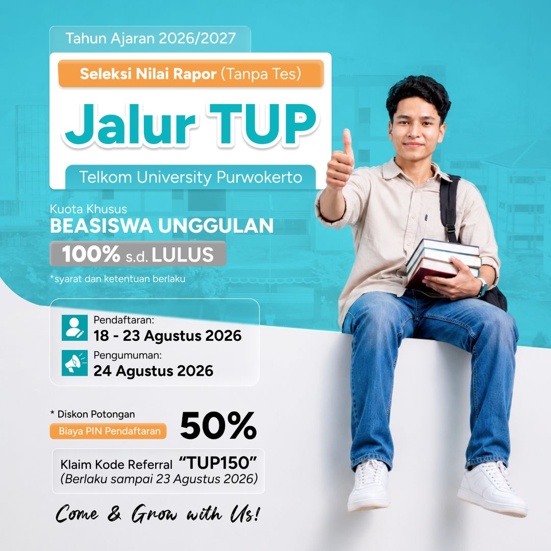 Featured image jalur seleksi telkom university purwokerto tup agustus 3