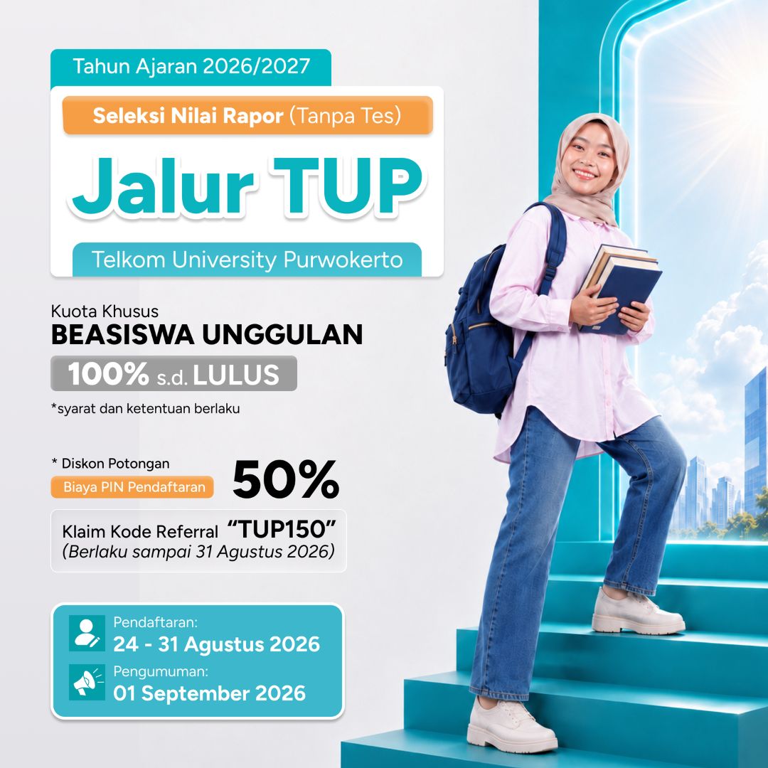 Featured image jalur seleksi telkom university purwokerto tup agustus 4