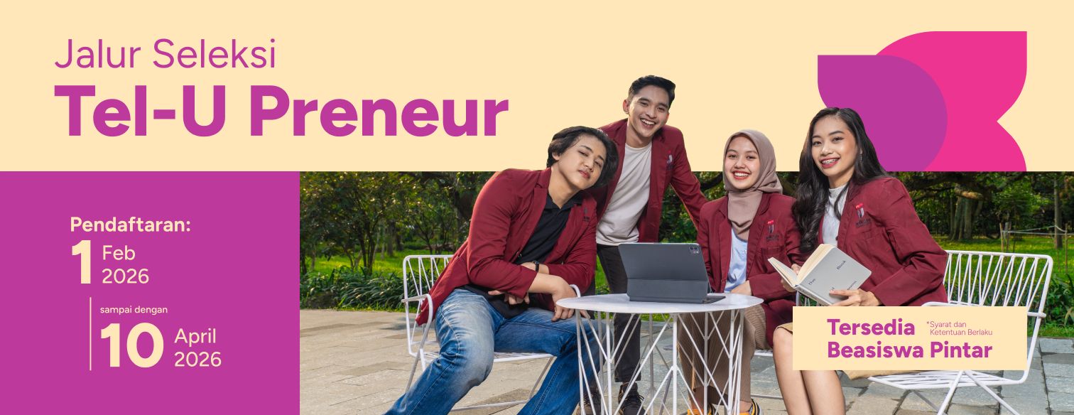 Web banner jalur seleksi tel u preneur telkom university