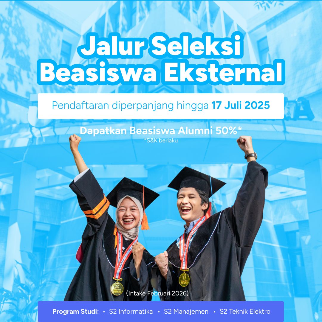 Featured image jalur beasiswa eksternal intake genap telkom university 2025