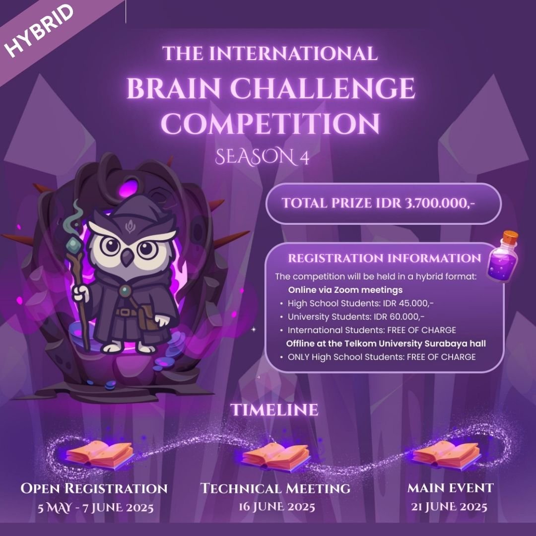 Event [2025 05 17] the international challenge competition season 4 telkom university surabaya