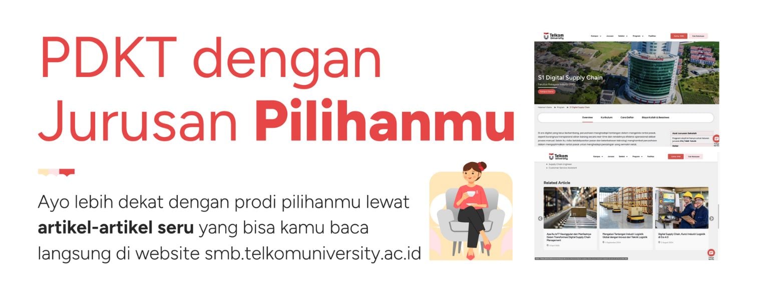 Webbanner pdkt dengan jurusan pilihanmu telkom university