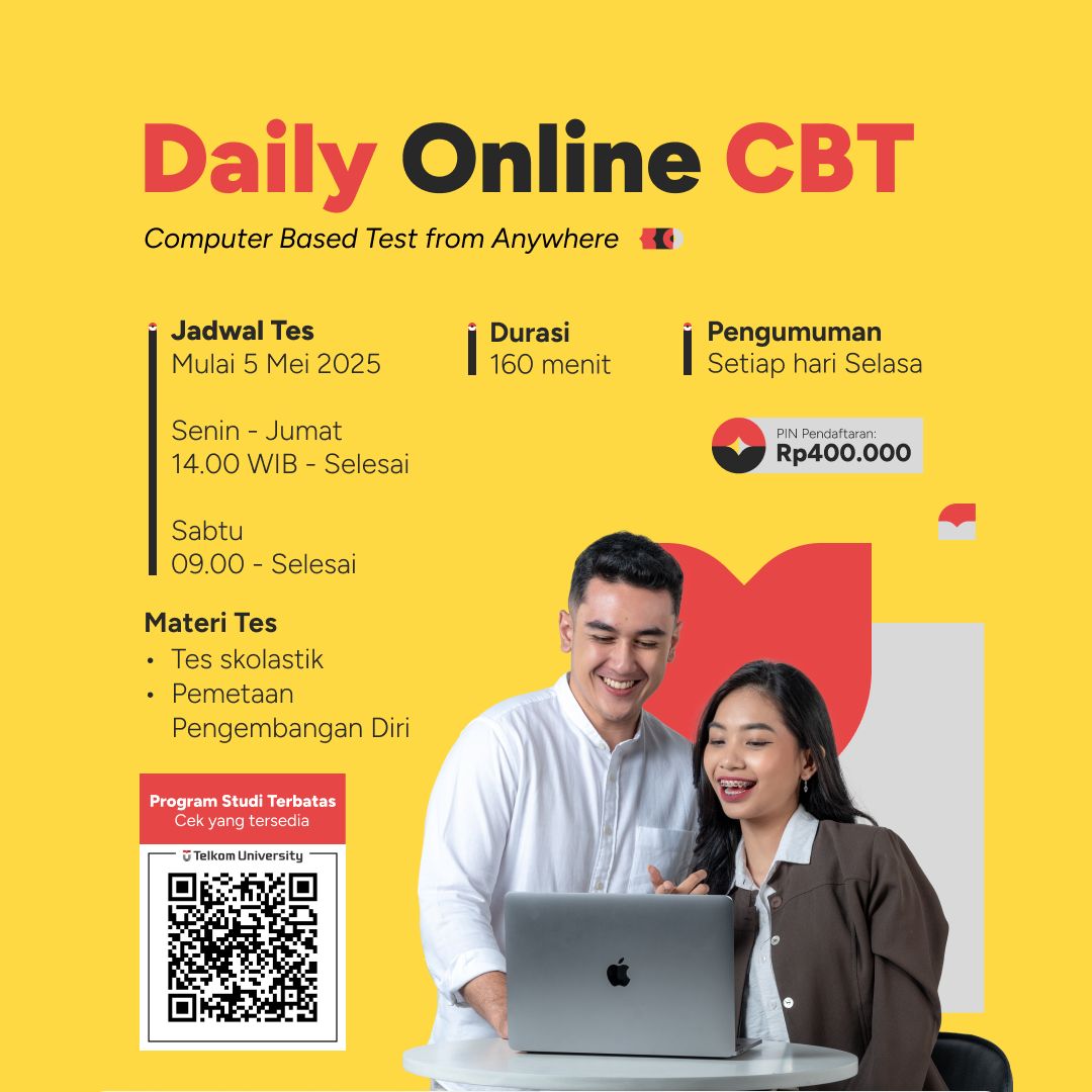 Featured image jalur seleksi daily online test telkom university 2025 updated2
