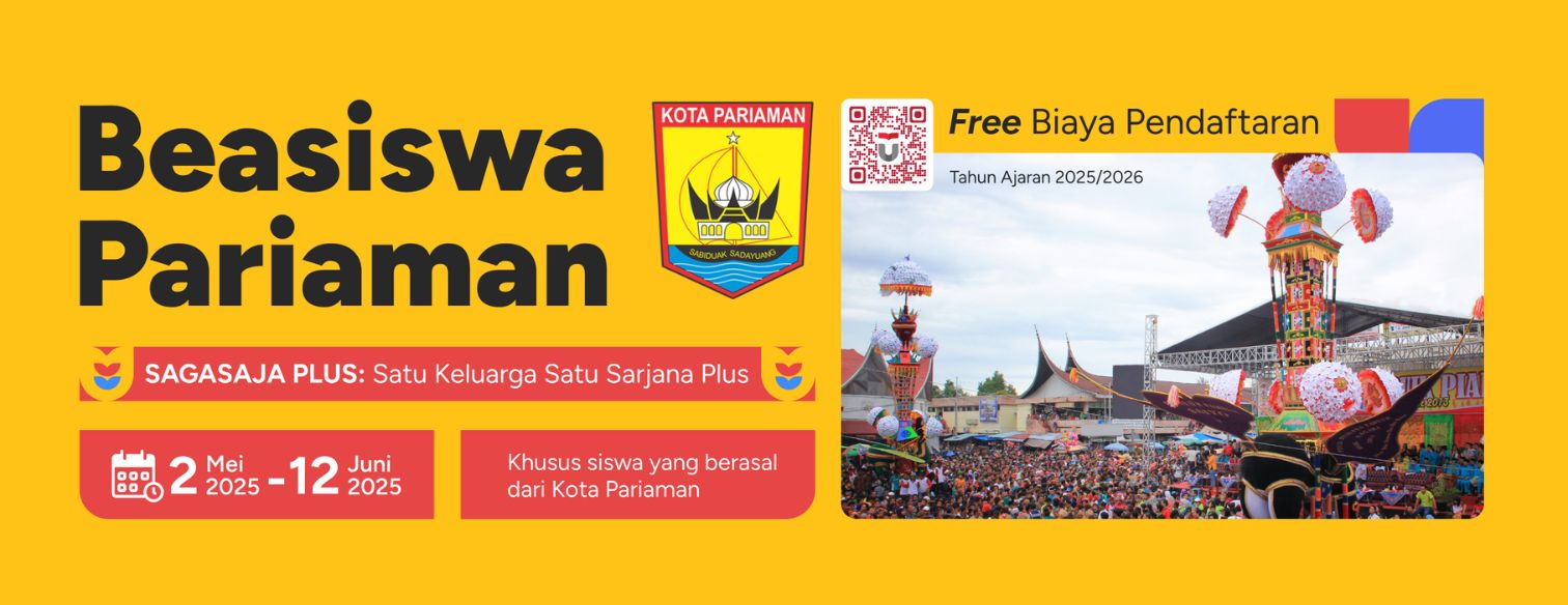 Web Banner Jalur Seleksi Kerjasama Telkom University X Pariaman 2025