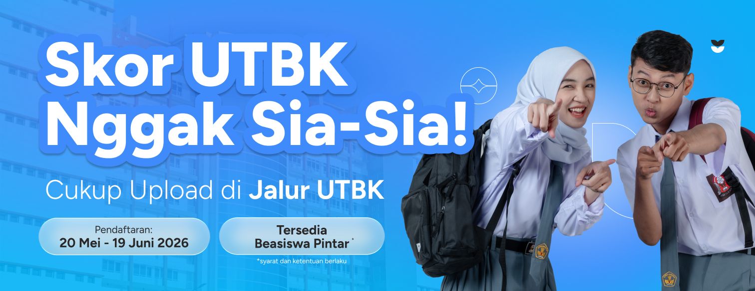 Web banner jalur seleksi utbk telkom university