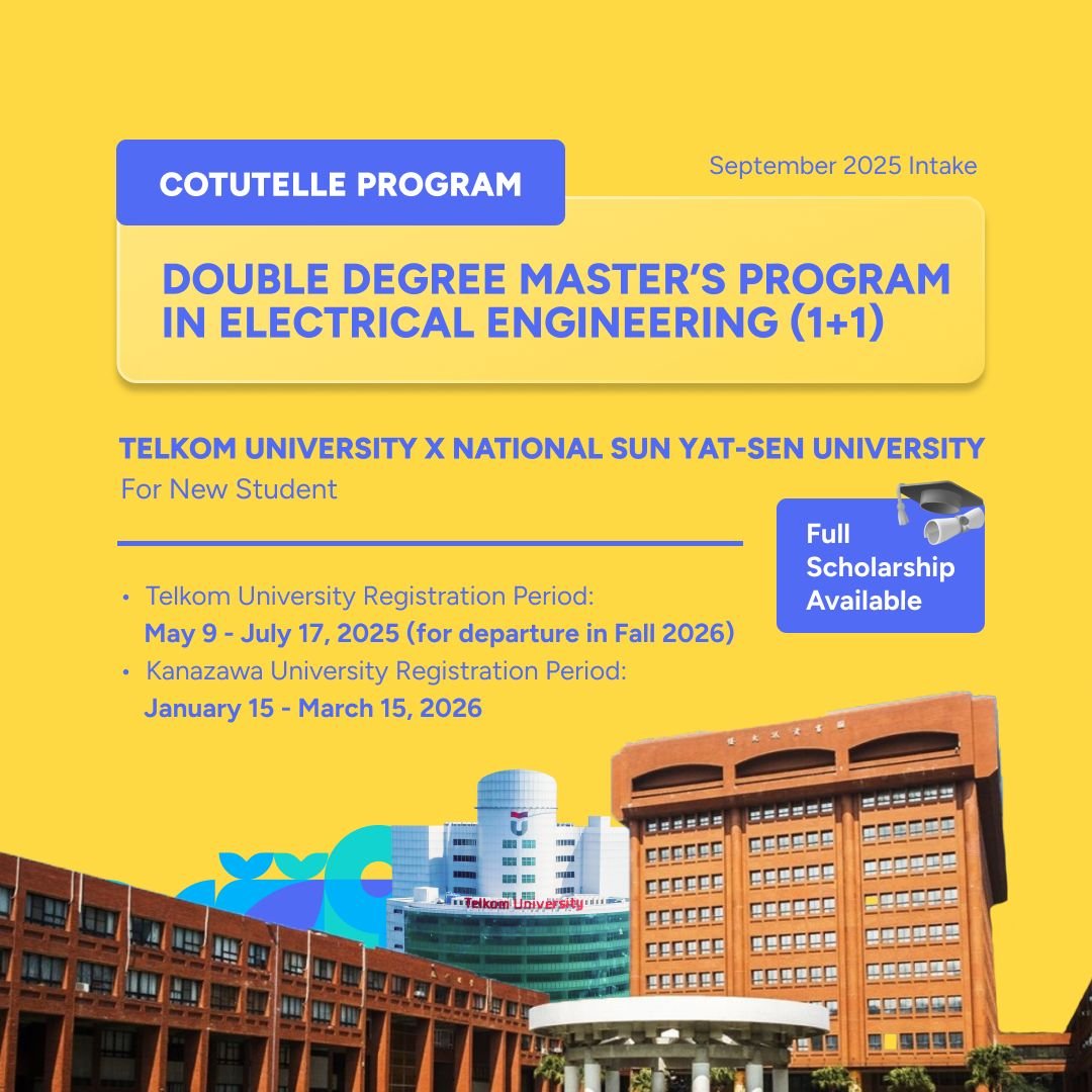 Registration flow double degree national sun yat sen university x telkom university 2025