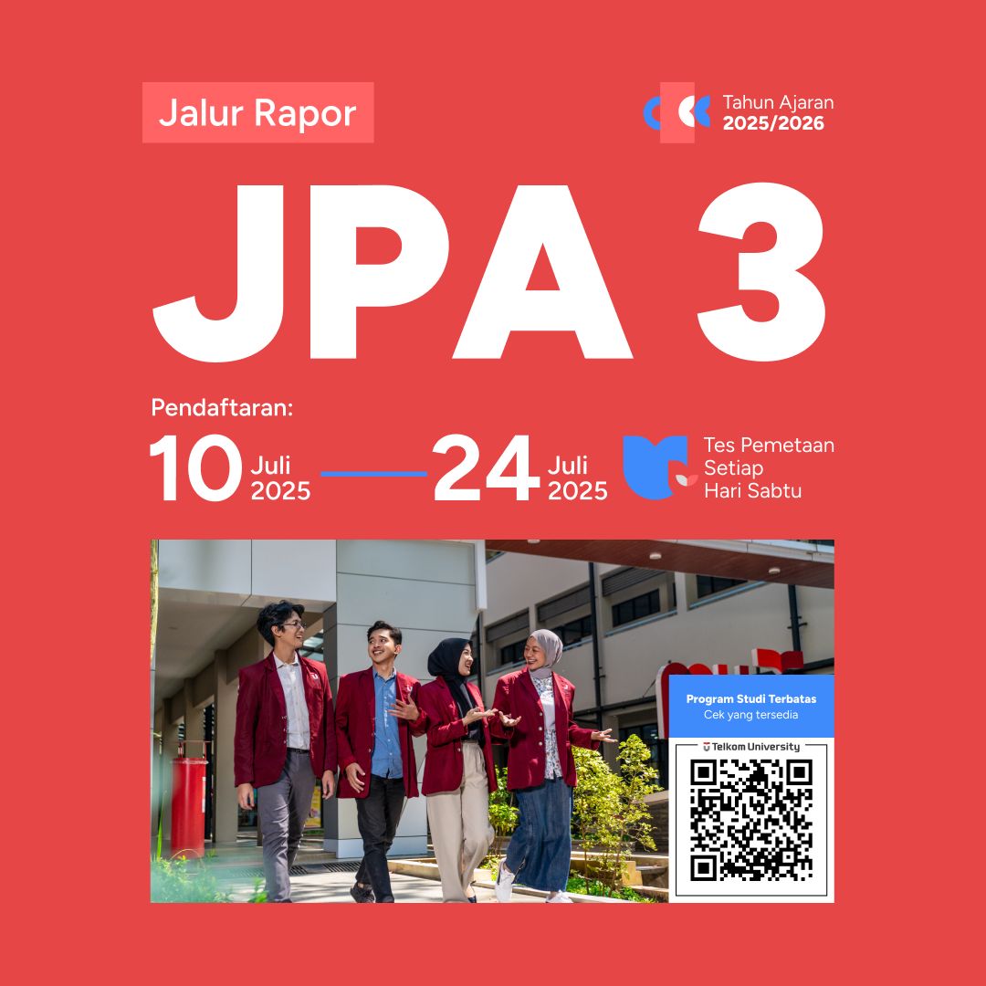Featured image jalur seleksi jpa 3 telkom university 2025