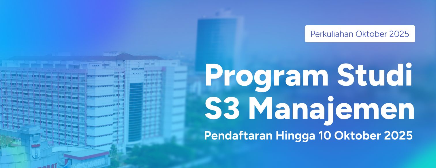 Web banner doktoral manajemen telkom university 2026
