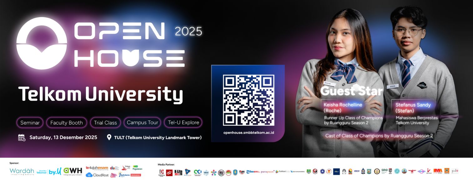 Web banner open house telkom university 2025 updated