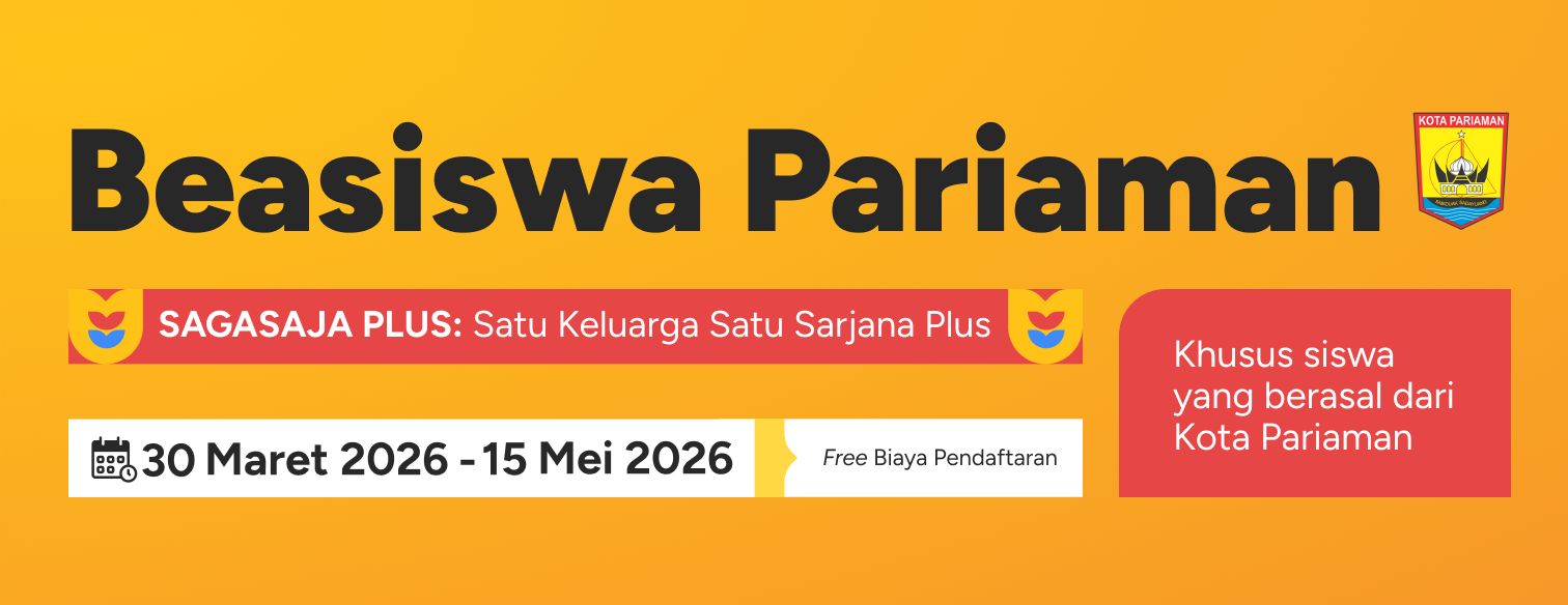 Web banner jalur seleksi vokasi pariaman telkom university