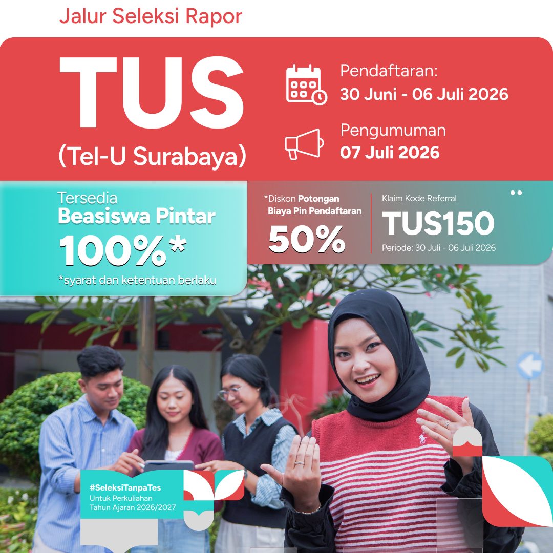 Featured image jalur seleksi surabaya juli batch 1 telkom university