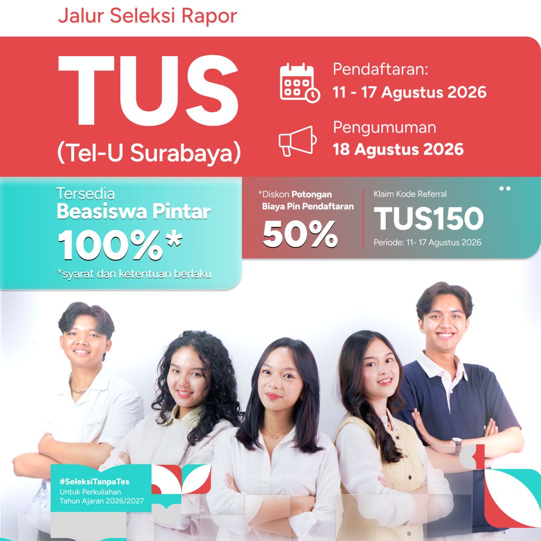Featured image jalur seleksi telkom university surabaya tus agustus 2