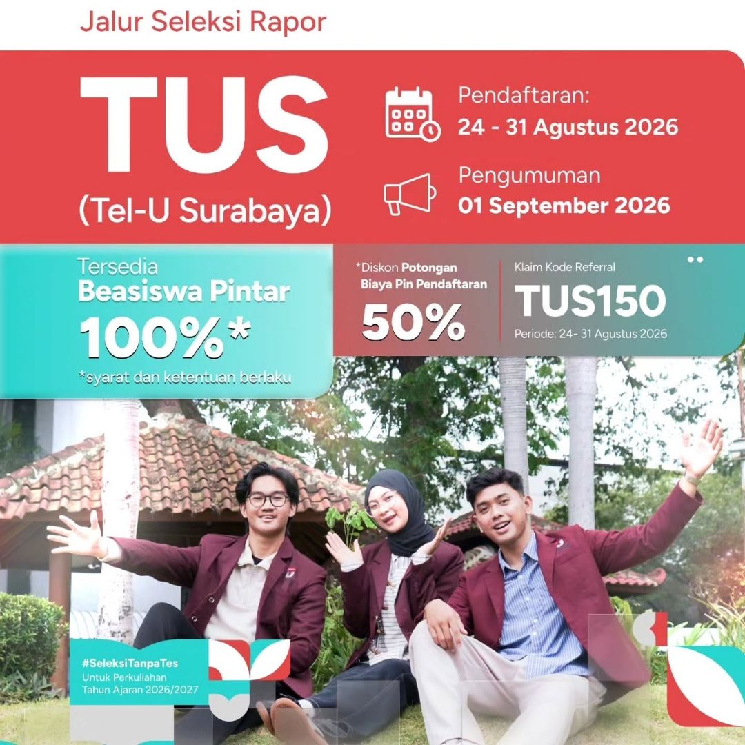 Featured image jalur seleksi telkom university surabaya tus agustus 4