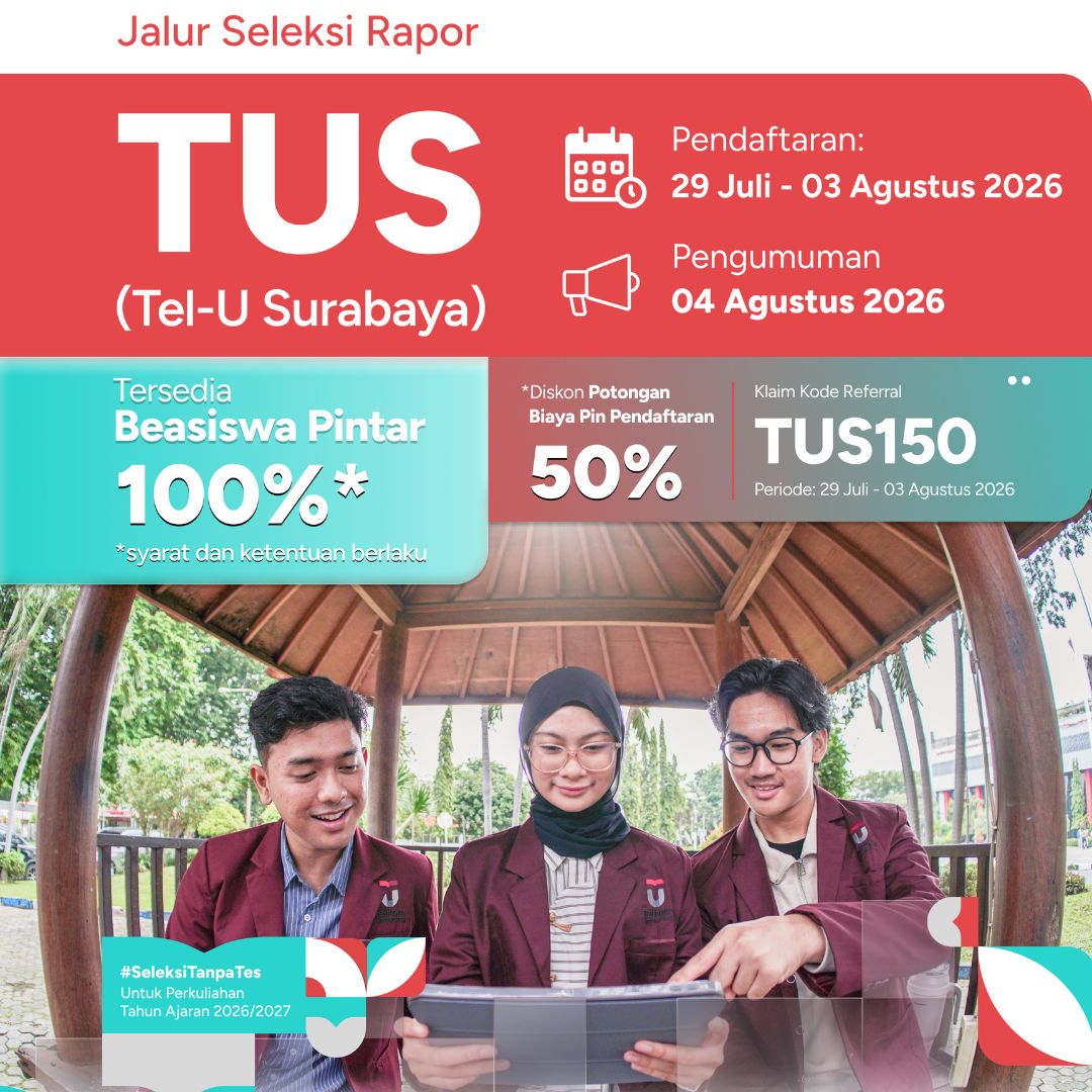 Featured image jalur seleksi telkom university surabaya tus juli 5