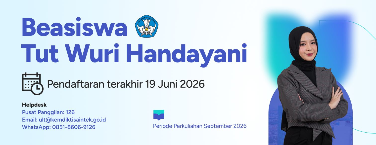 Web banner jalur seleksi beasiswa tut wuri handayani telkom university